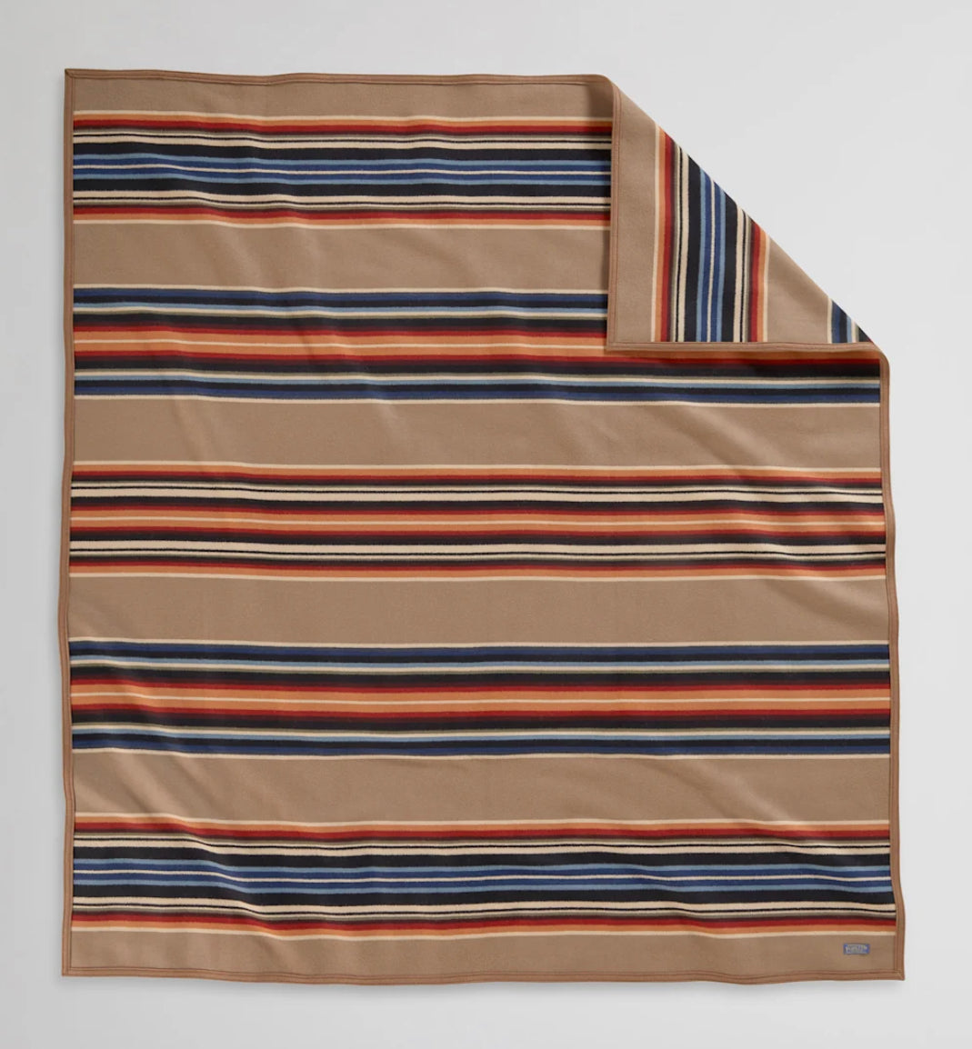 Pendleton Archival Serape Robe Blanket; Grey Horse Khaki