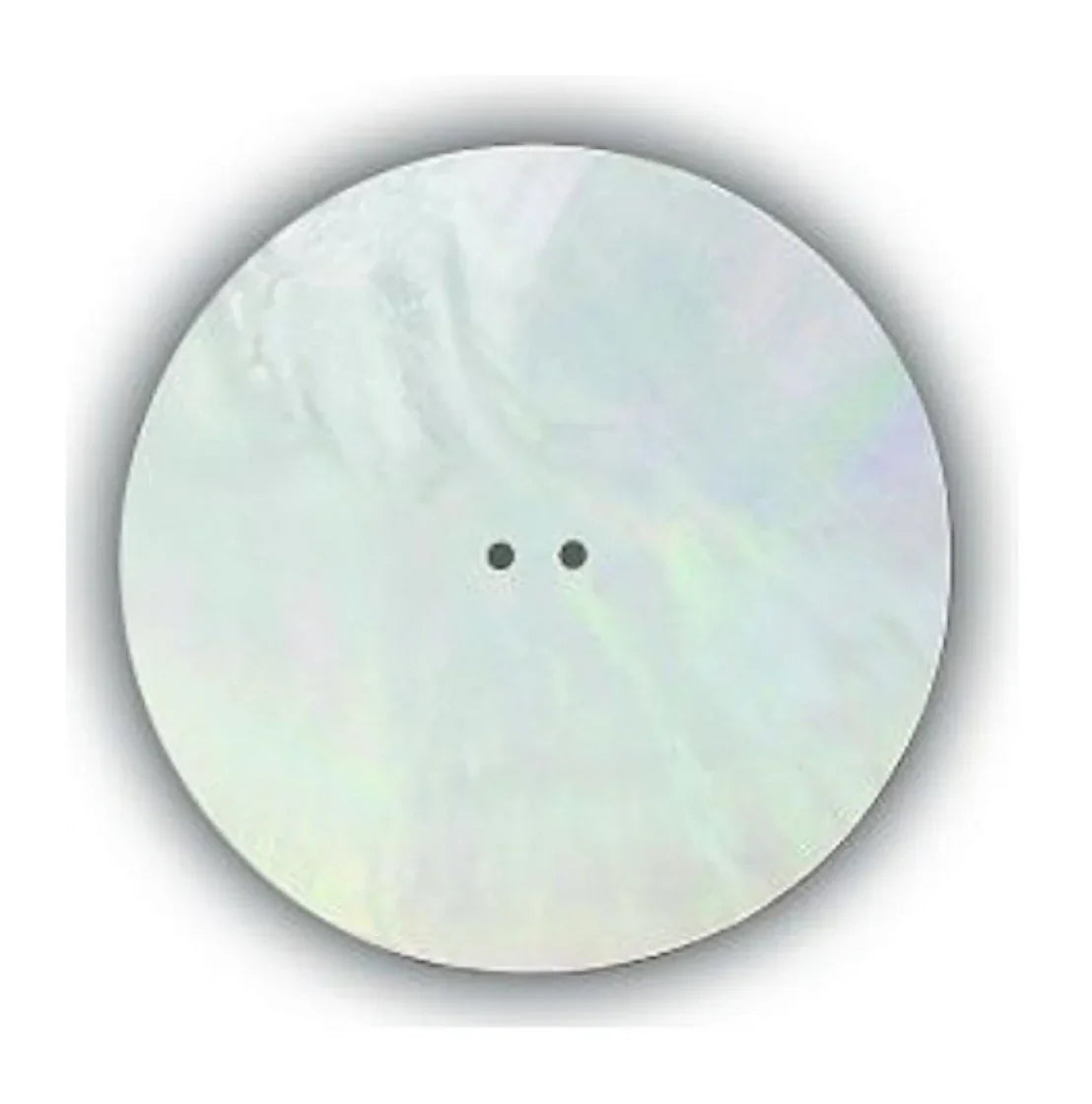 Iridescent mother-of-pearl button for Native American crafts and traditional clothing