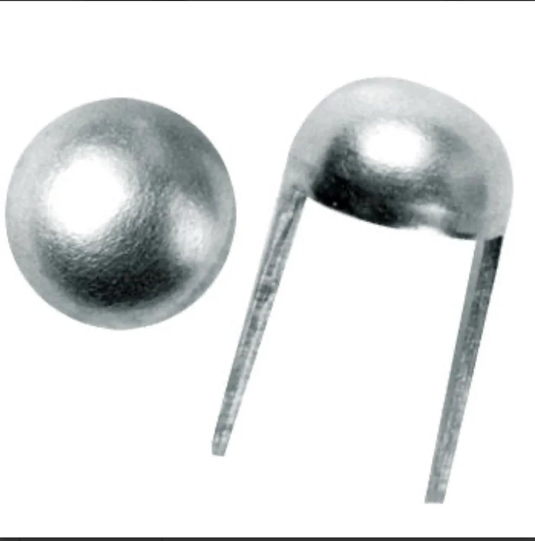 Silver dome bead caps for Native American jewelry crafting
