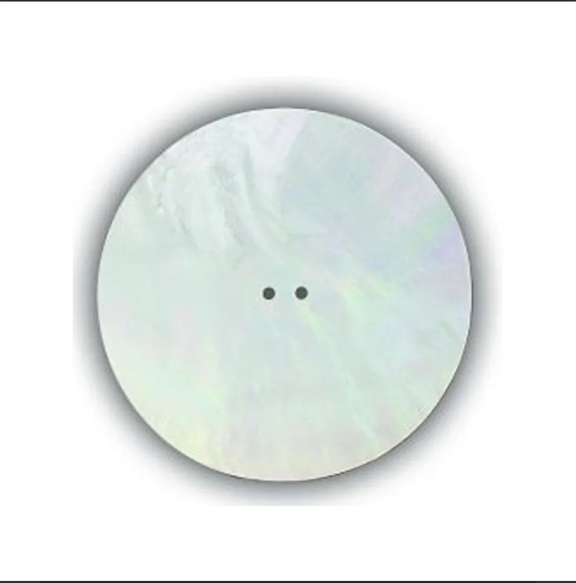 Iridescent mother of pearl button for Native American crafts and traditional clothing