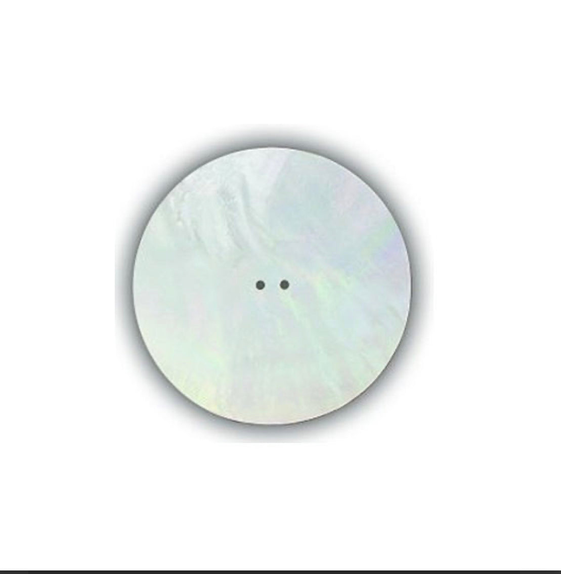 Mother of Pearl Disc 1 1/2" 2 Hole