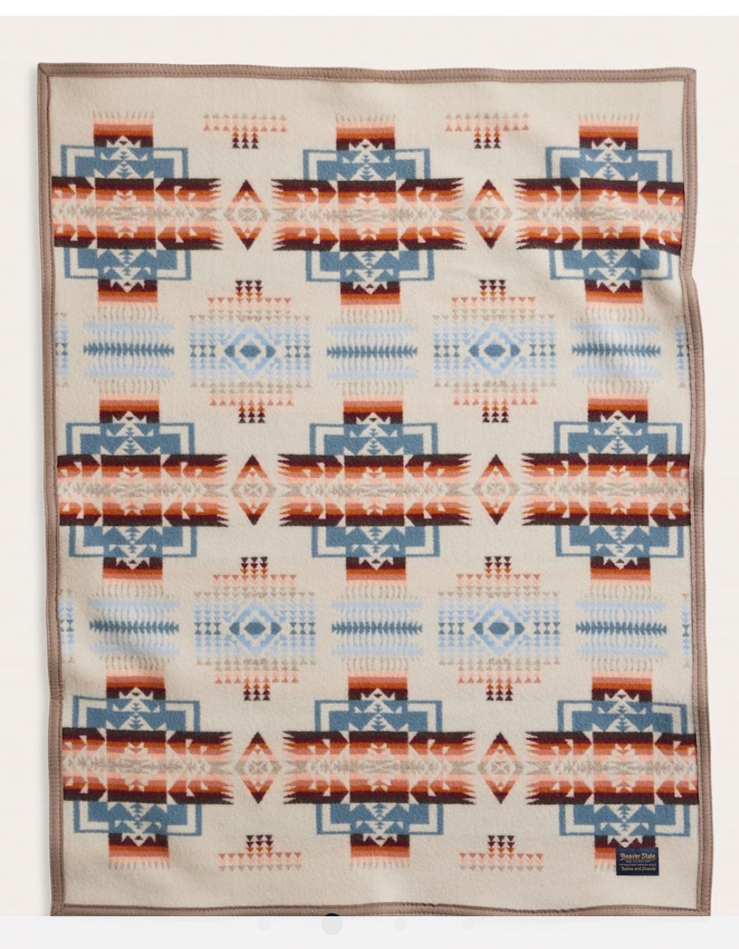 Pendleton Chief Joseph Crib Blanket; Rosewood