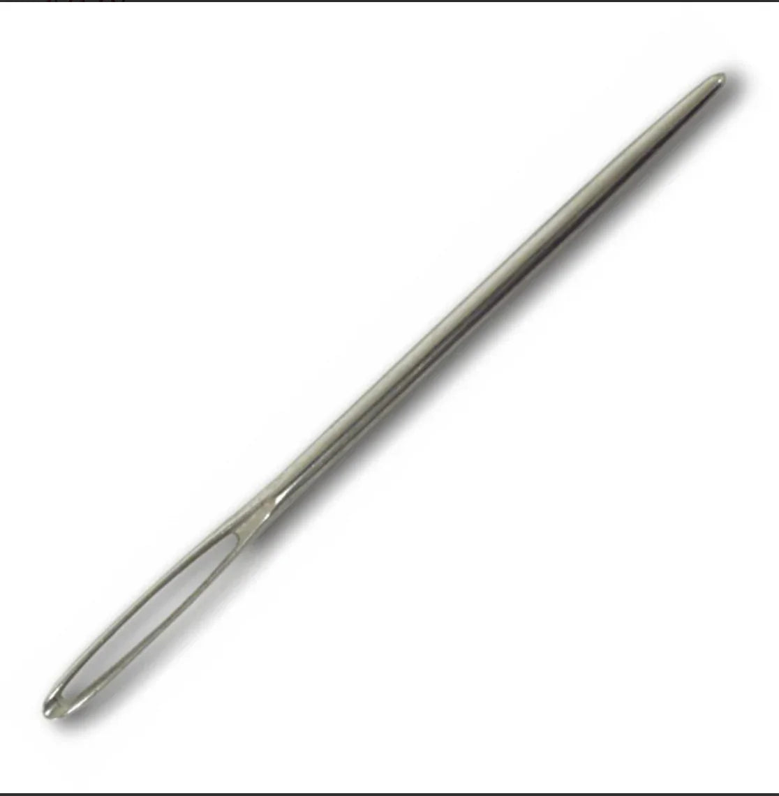 Sturdy metal beading needle for Native American craft and traditional clothing projects