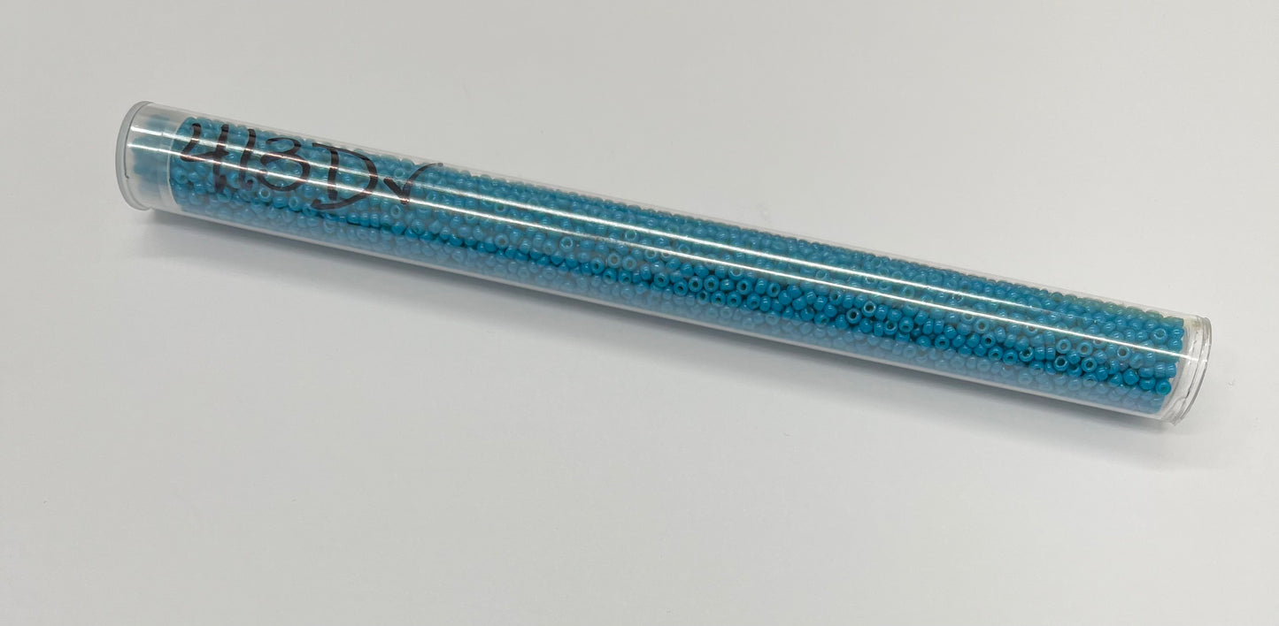 11 Seed Beads Peacock Blue #413D✅