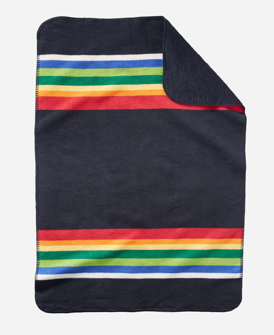 Pendleton Organic Cotton Baby Blanket; Crater Lake Navy