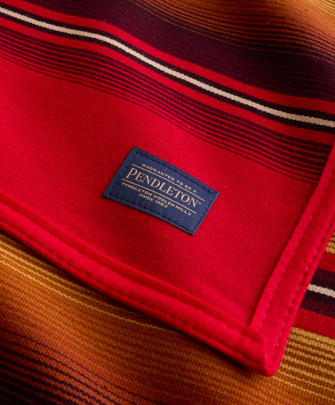 Pendleton Serape Robe Blanket; Scarlet
