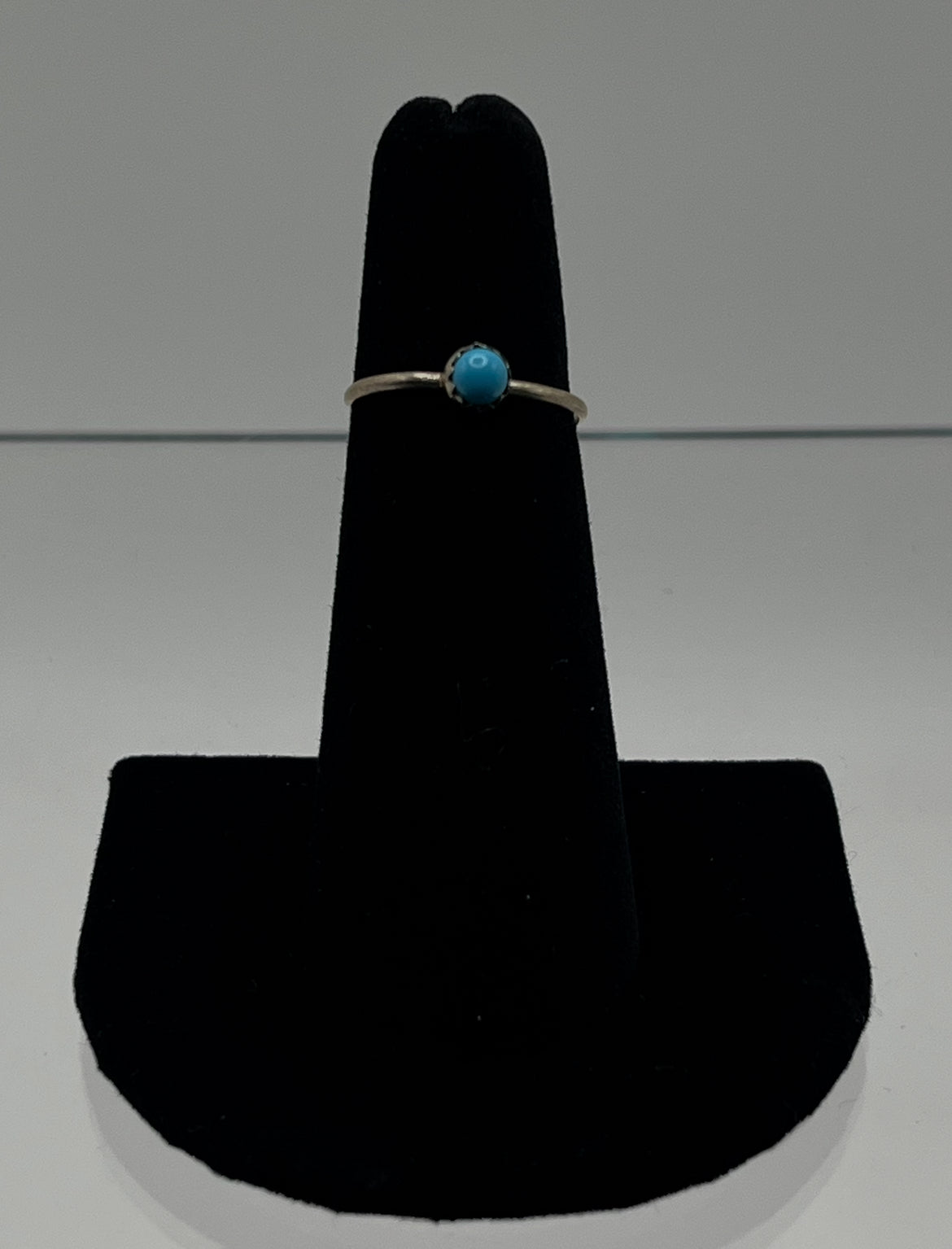Petite Turquoise and Sterling Silver; Size 5