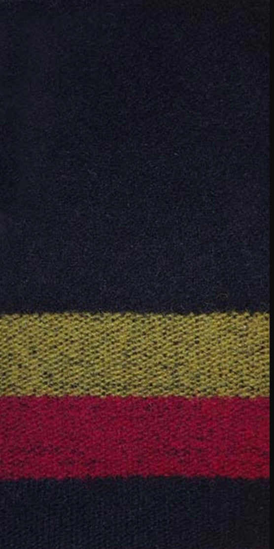 3 Band Broadcloth Navy