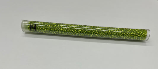11 Seed Beads #14 Silver Lined Grass Green