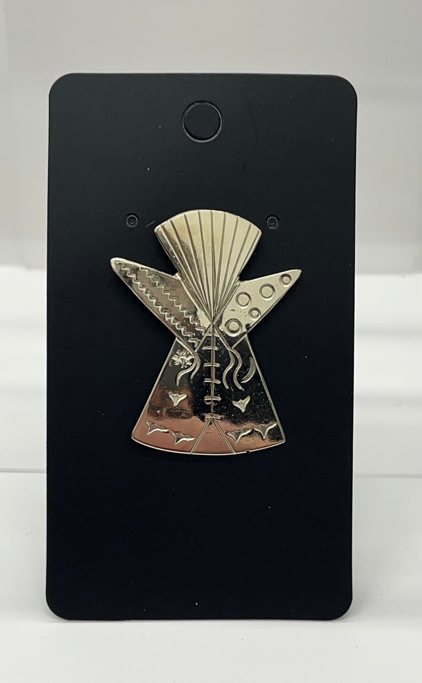 German Silver Tipi Hat Pin
