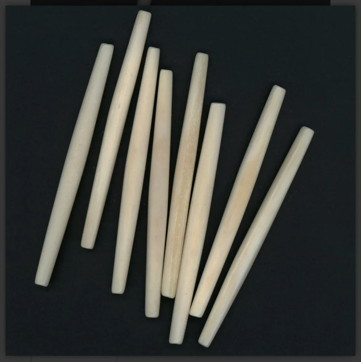Bone beads for Native American crafts and traditional clothing supplies