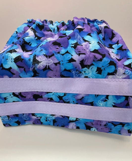 Girl’s Ribbon Skirt Purple and Blue with Lavender Ribbon