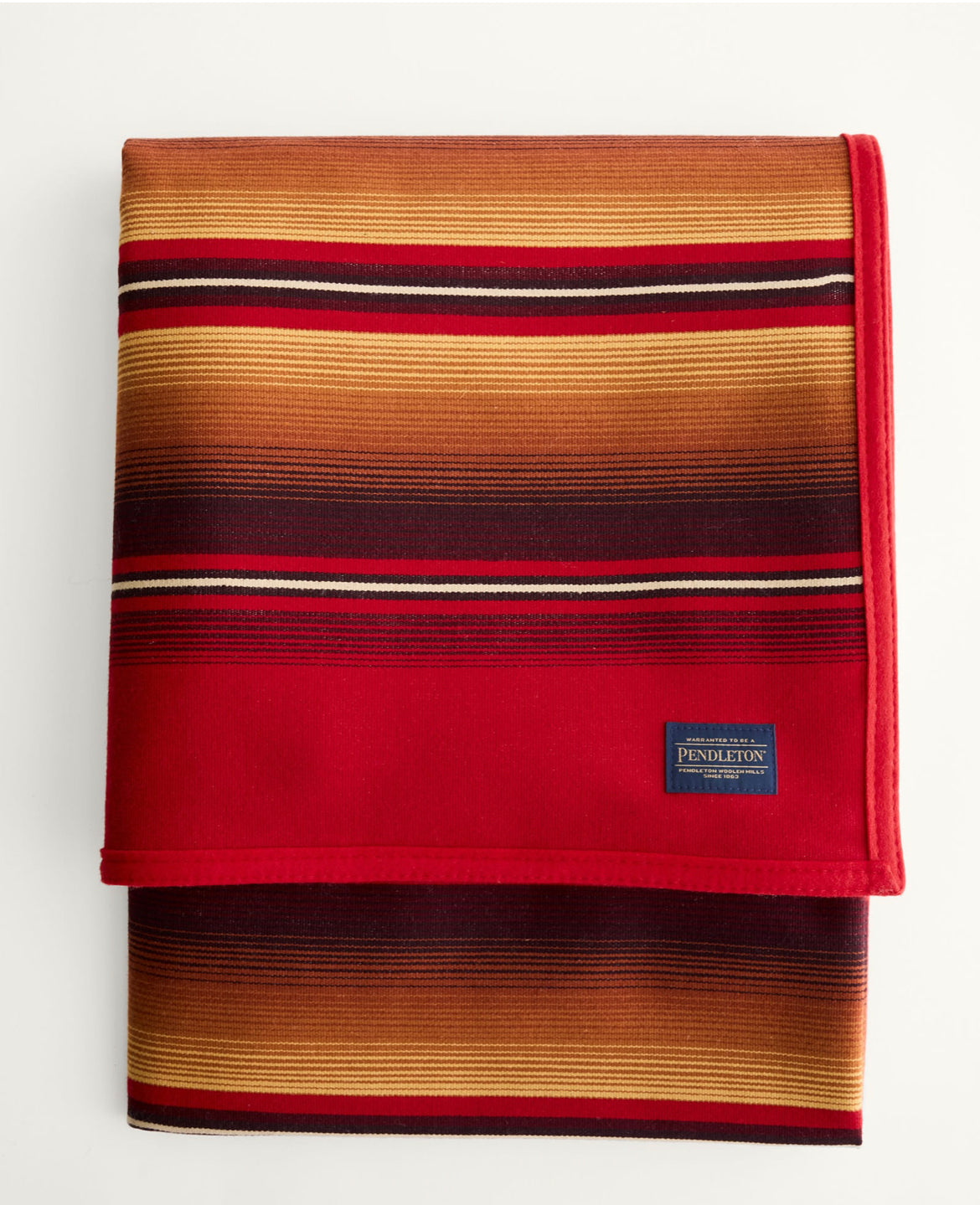 Pendleton Serape Robe Blanket; Scarlet