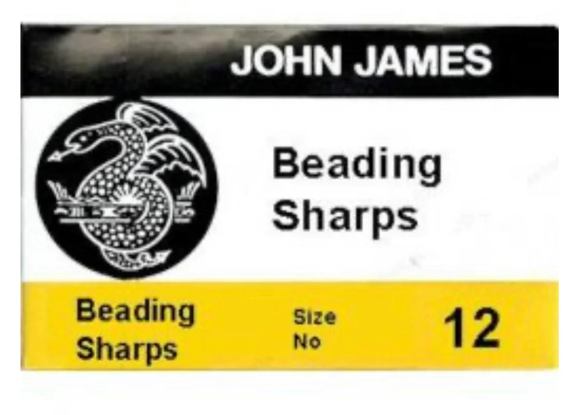 John James Beading Sharps Size 12 needles for Native American craft and beadwork projects