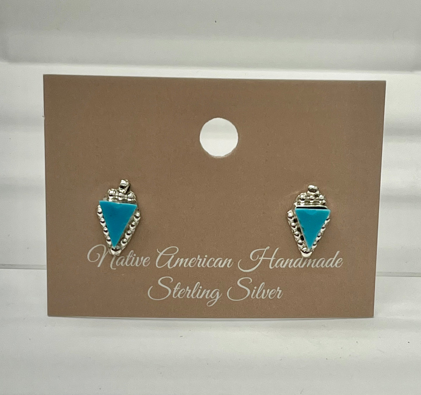 Small Turquoise and Sterling Silver Earrings