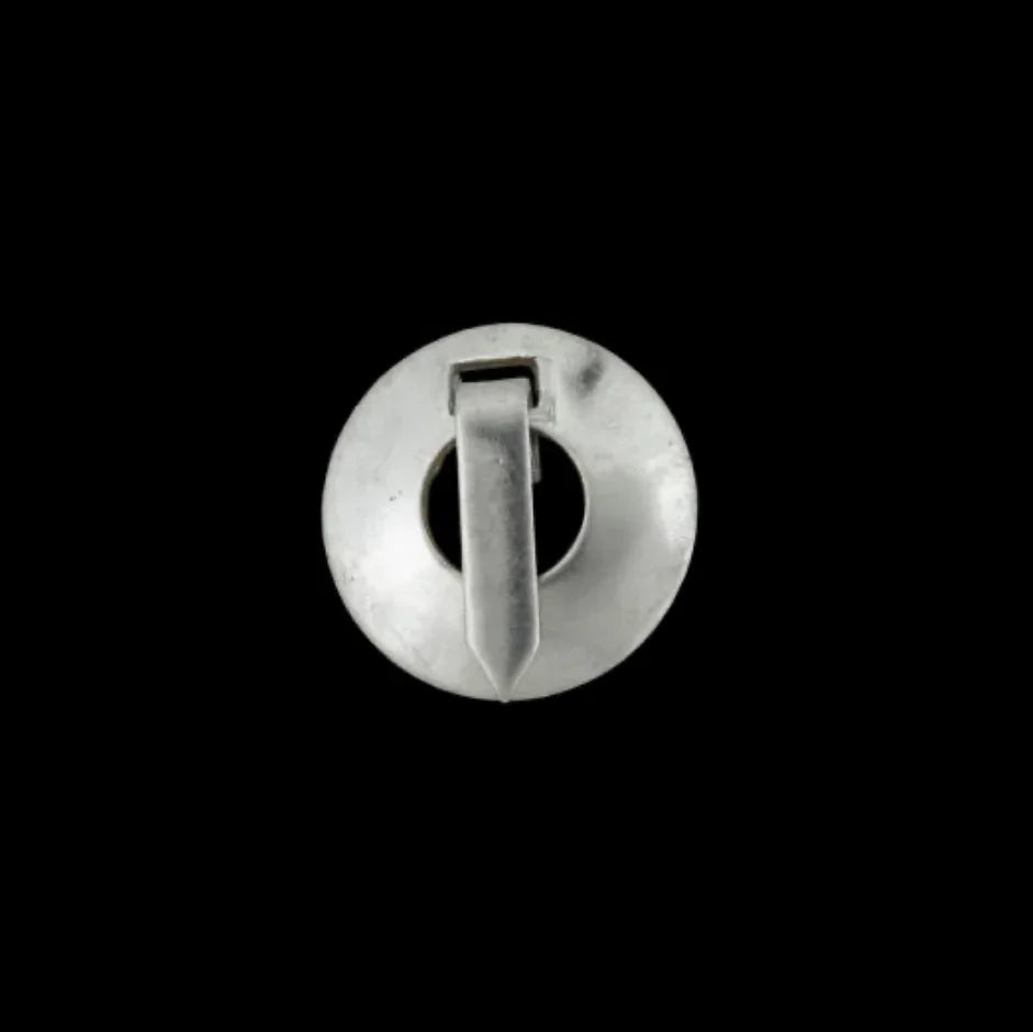 5/8” Washer Brooches; Plain, German Silver