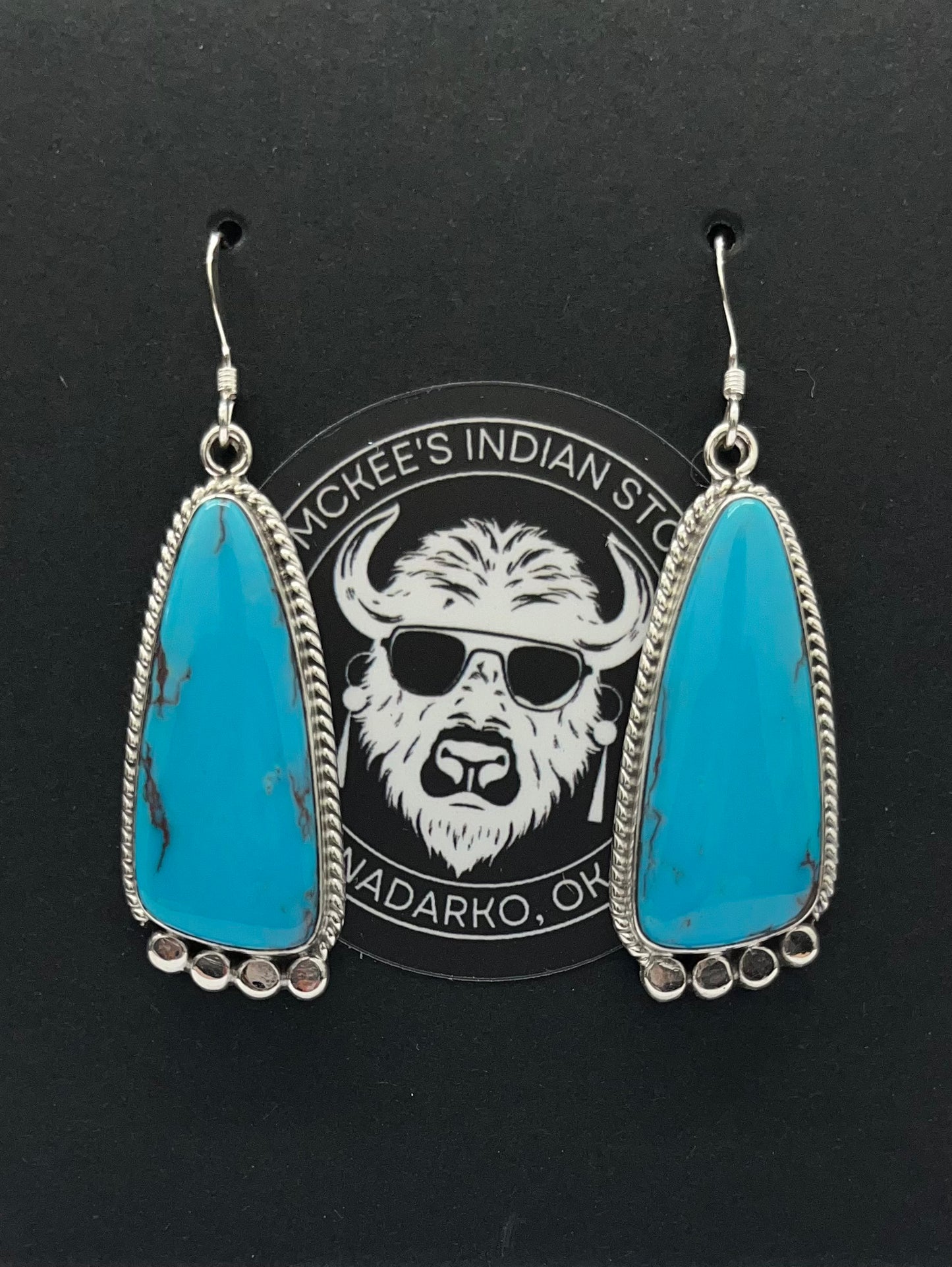 Turquoise and Silver Earrings
