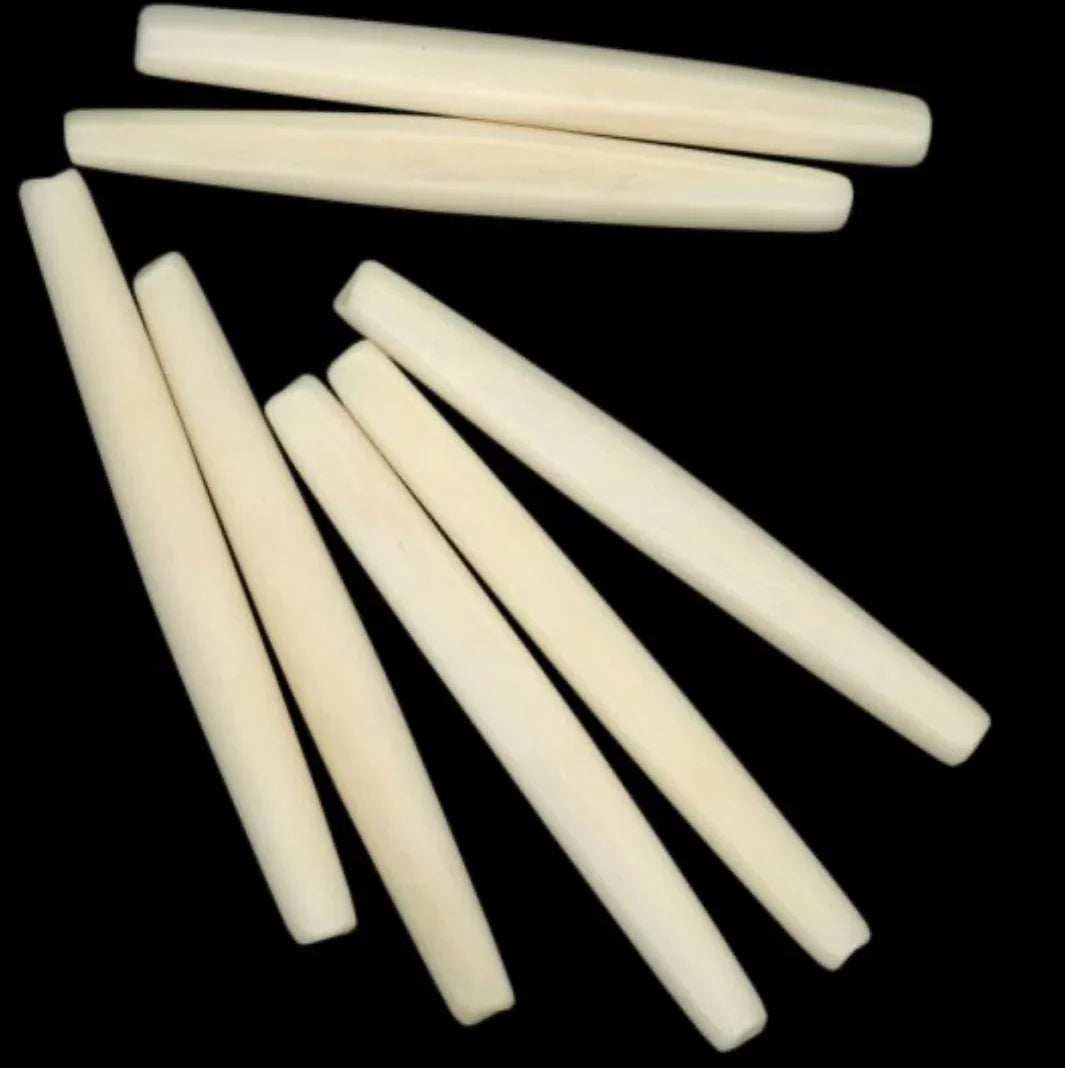 Ivory-colored bone beads for Native American craft and traditional jewelry making