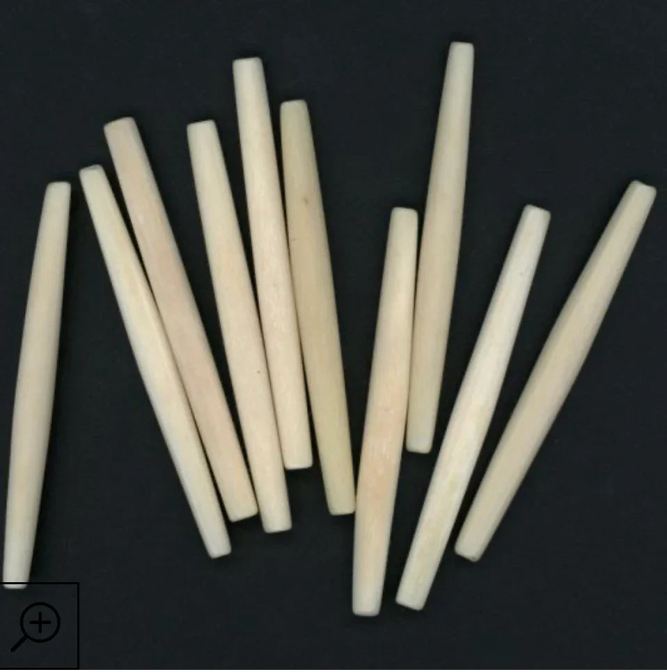 Natural bone beads for Native American craft and traditional jewelry making