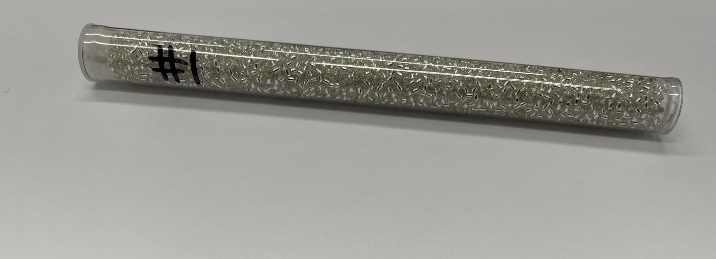 11 Seed Beads #1 Clear Silver Lined