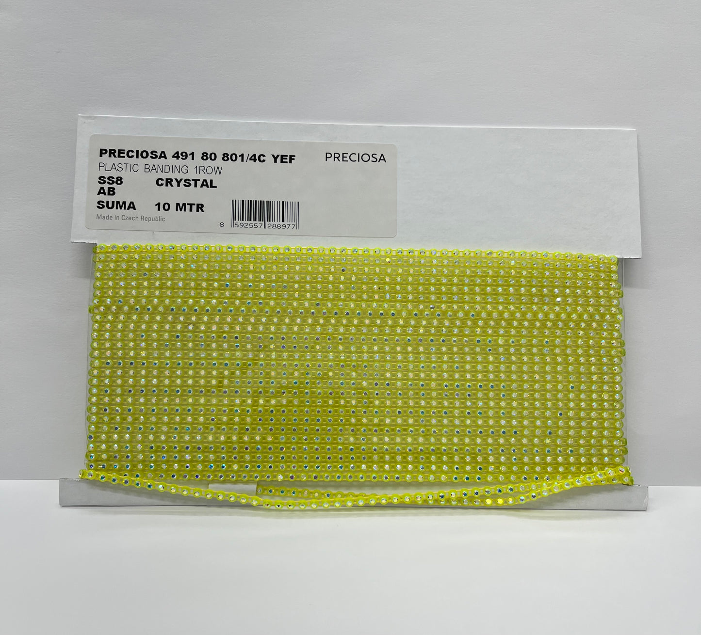 Plastic Rhinestone Banding by the yard size SS8