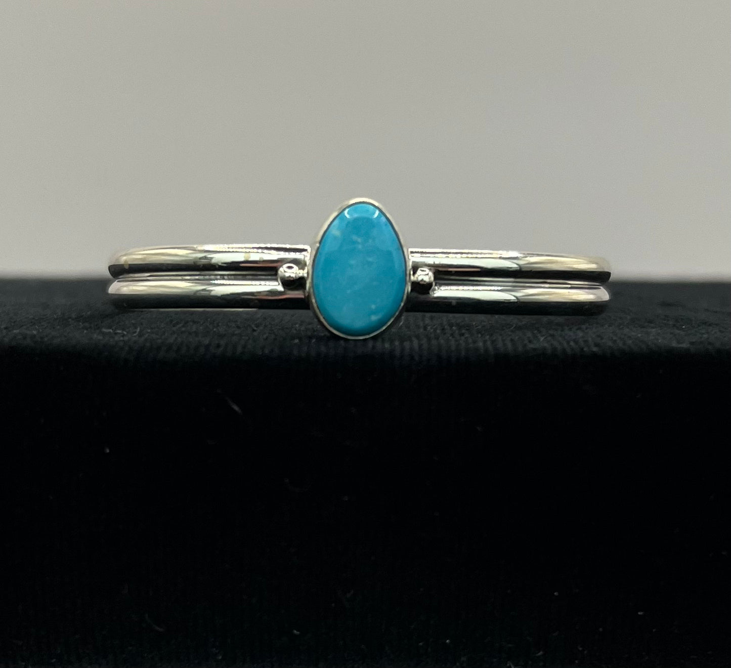 Baby Bracelet Turquoise and Sterling Silver