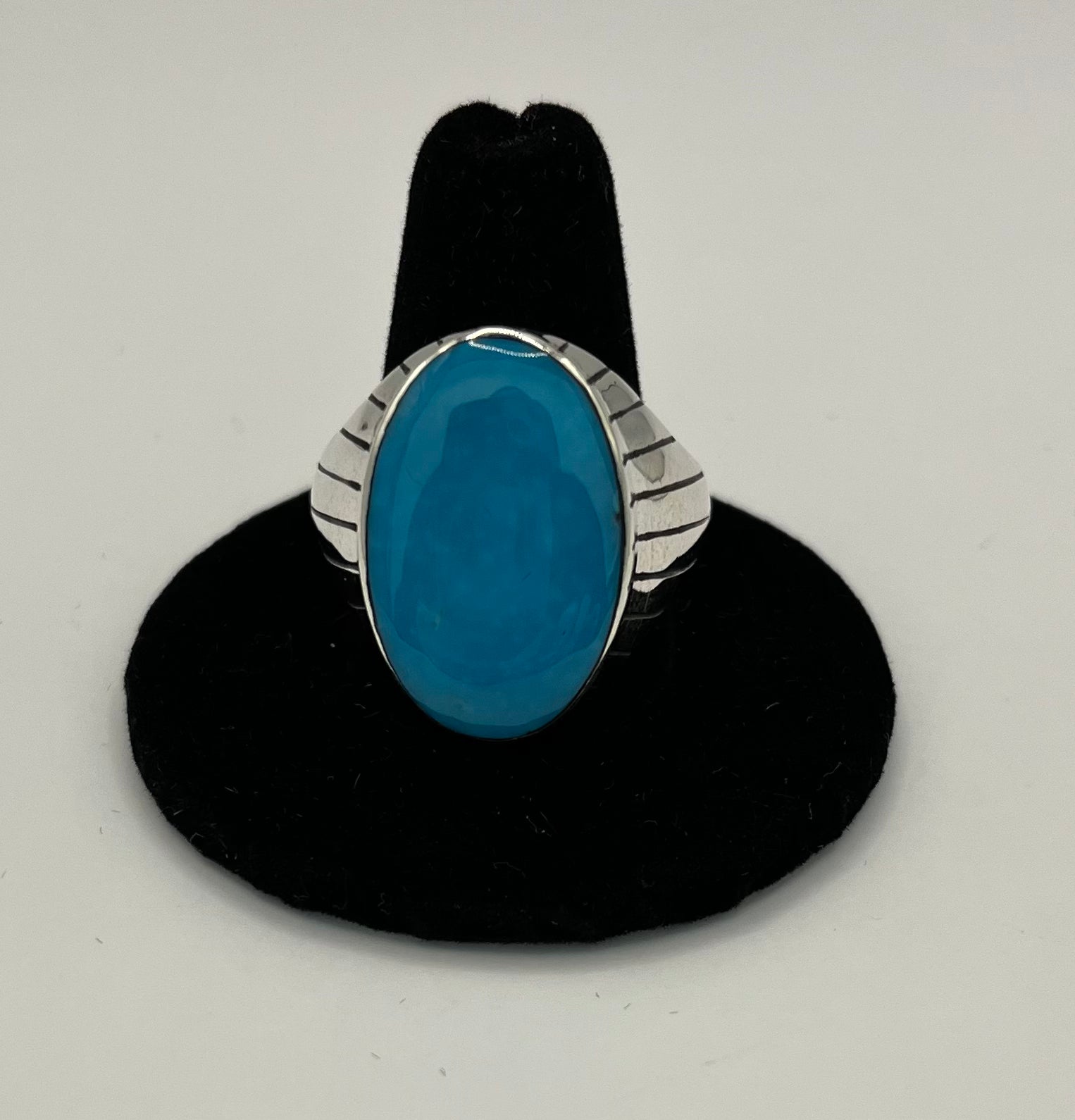 Sterling Silver Turquoise on sale Ring size 13