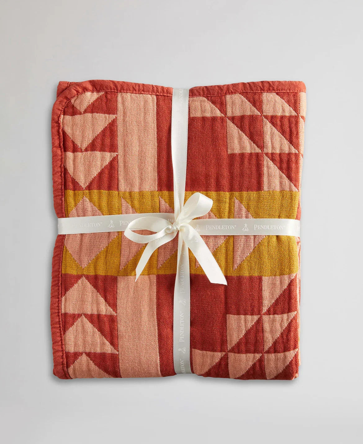 Pendleton Organic Cotton Woven Baby Blanket; Smith Rock Clay