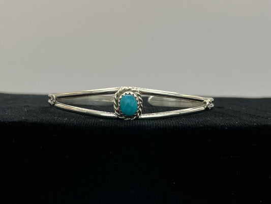 Small Turquoise and Silver Bracelet