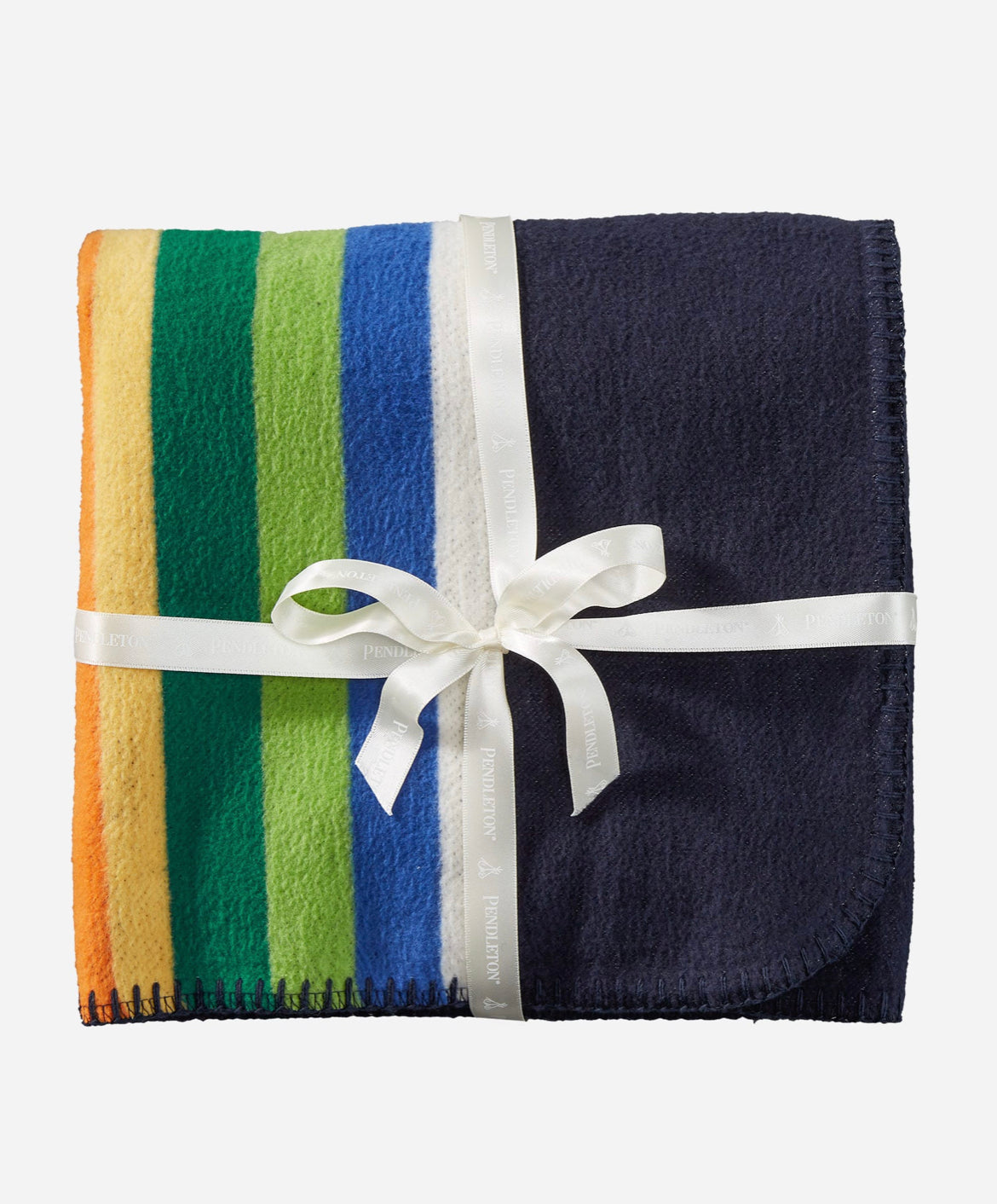 Pendleton Organic Cotton Baby Blanket; Crater Lake Navy