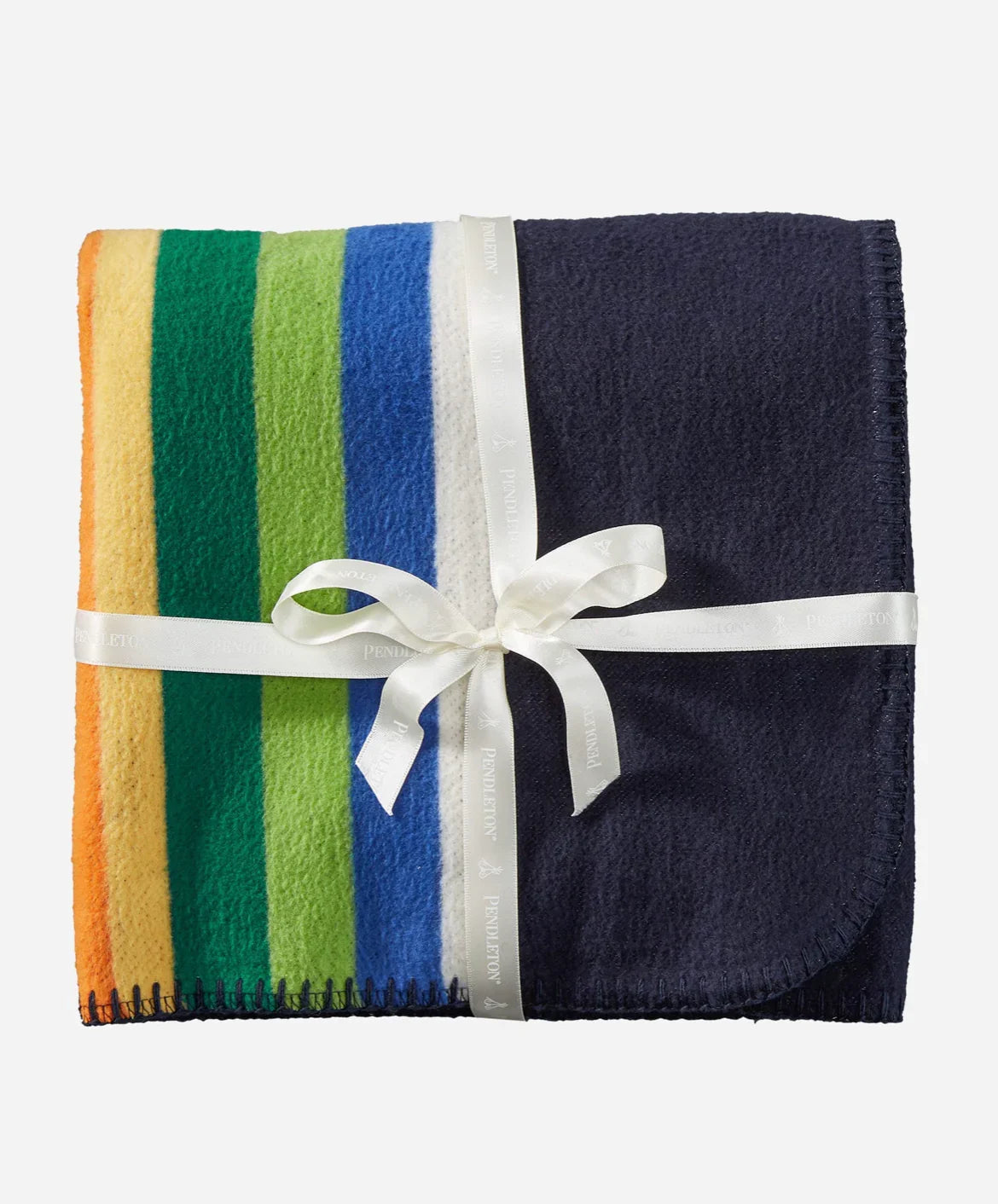 Pendleton Organic Cotton Baby Blanket; Crater Lake Navy