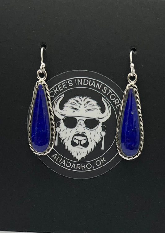 Lapis Lazuli and Sterling Earrings