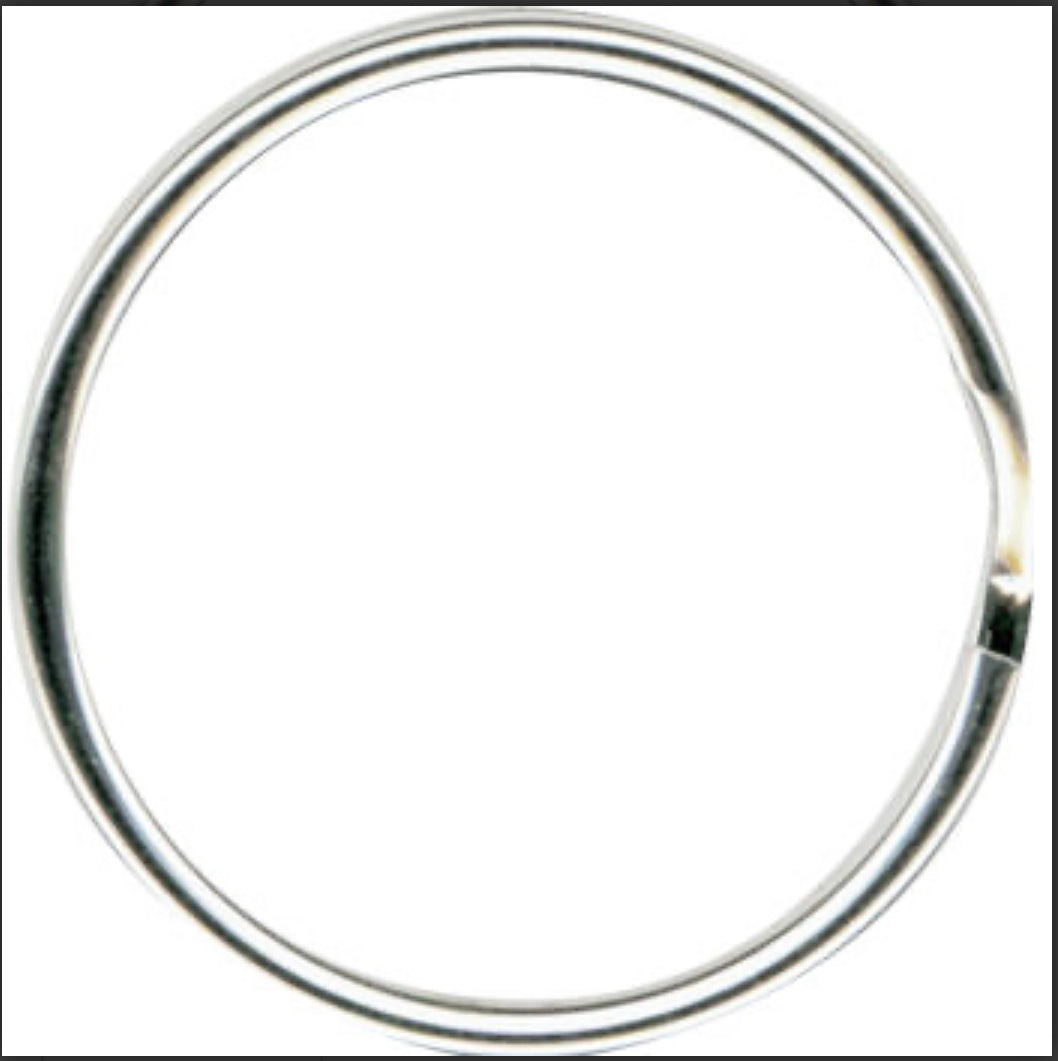 1 1/4” Split Key Ring Nickel