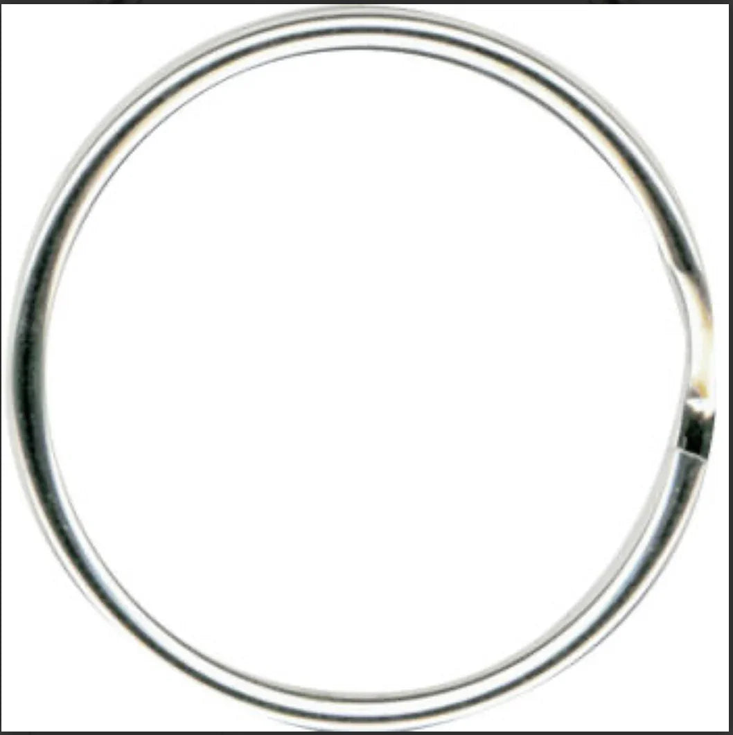 Shiny metal ring for Native American craft and jewelry making supplies