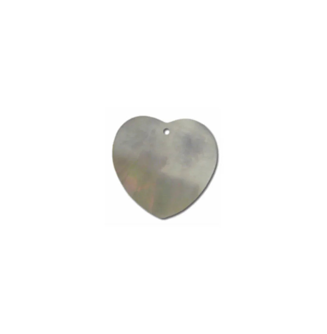 Heart-shaped metal pendant for Native American crafts and jewelry making