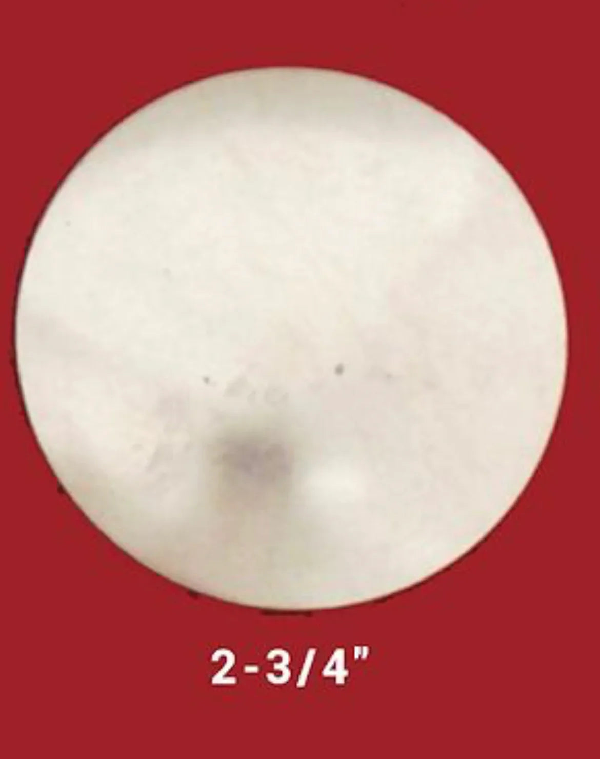 2-3/4 inch white craft button for Native American art and traditional clothing projects