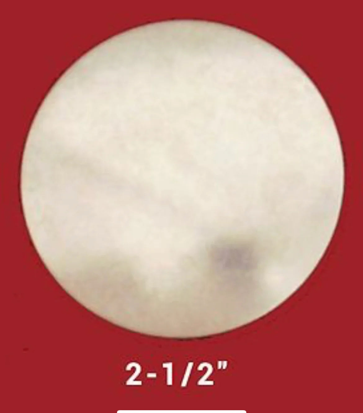 2-1/2 inch white craft foam circle for Native art and traditional clothing projects