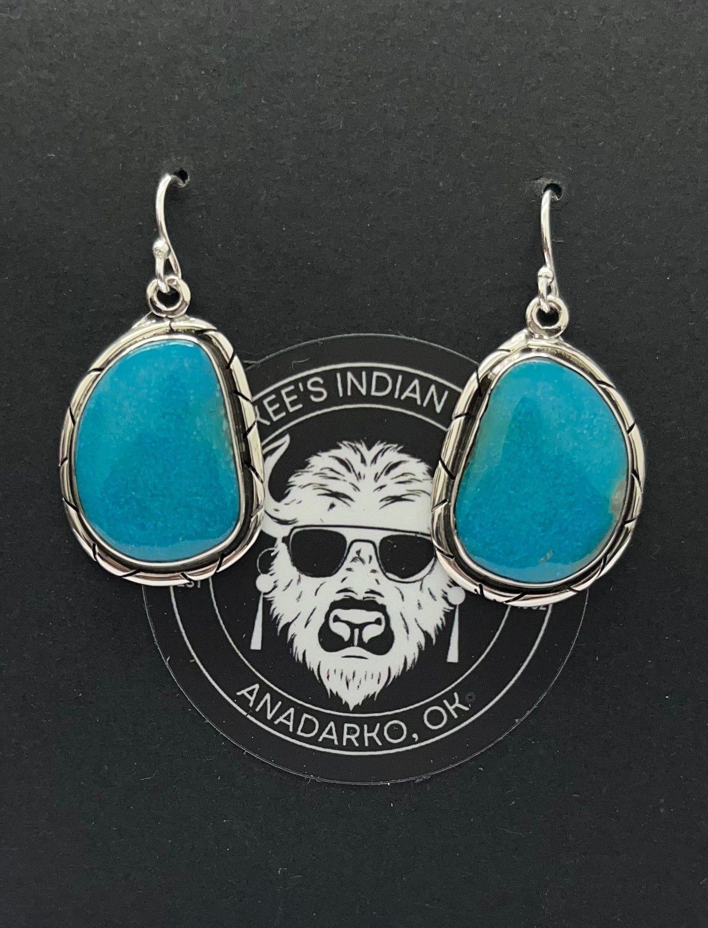 Turquoise and Silver Earrings