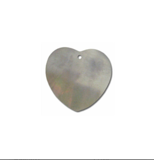 Mother of Pearl Heart 1" 1 Hole