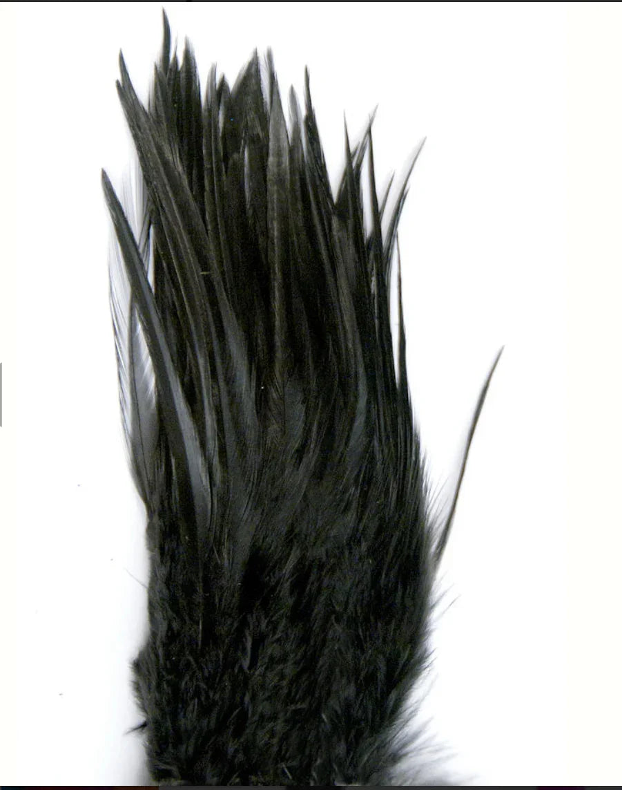 Black turkey feathers for Native American crafts and traditional regalia