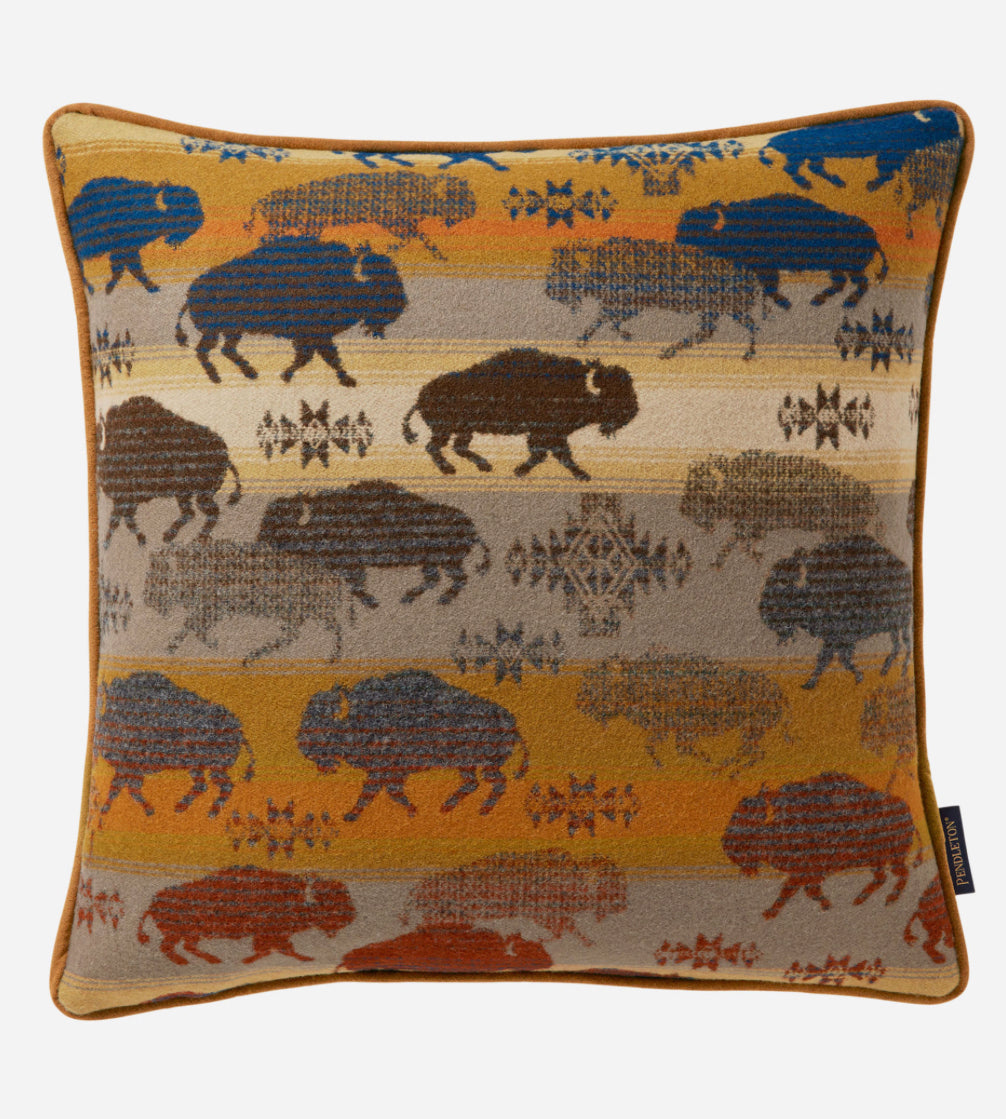 Pendleton Prairie Rush Hour Throw Pillow Rustic