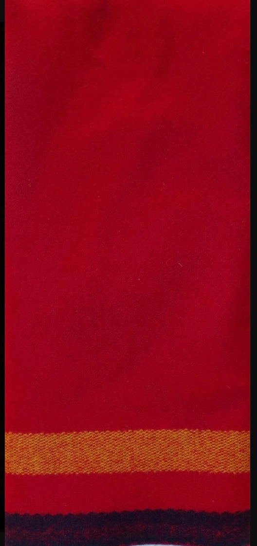 3 Band Broadcloth Red