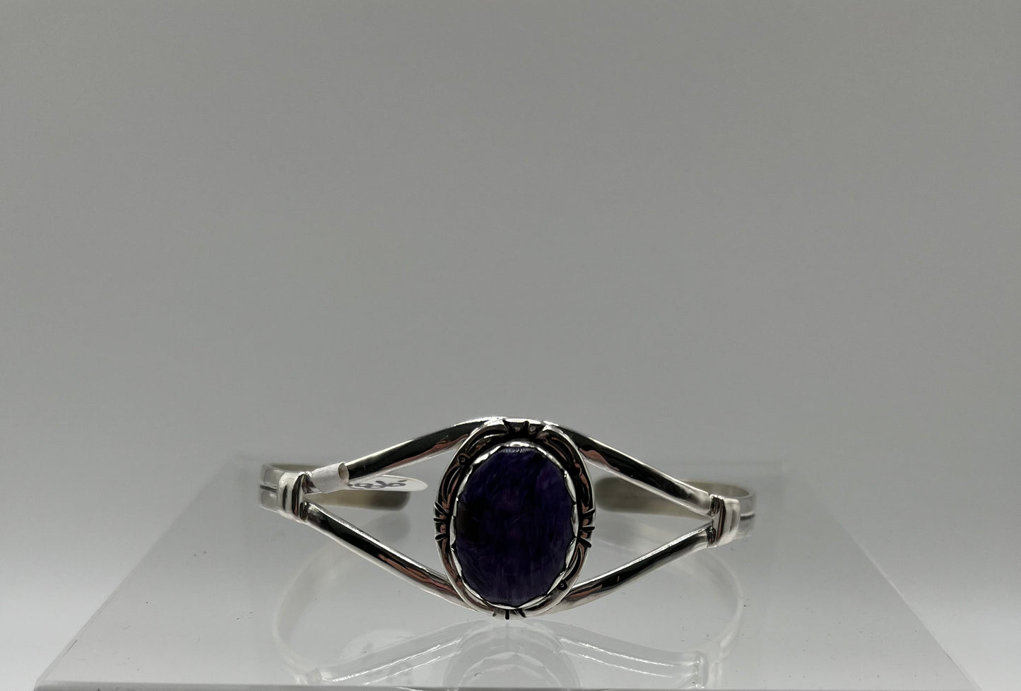 Charoite and Sterling Silver Bracelet