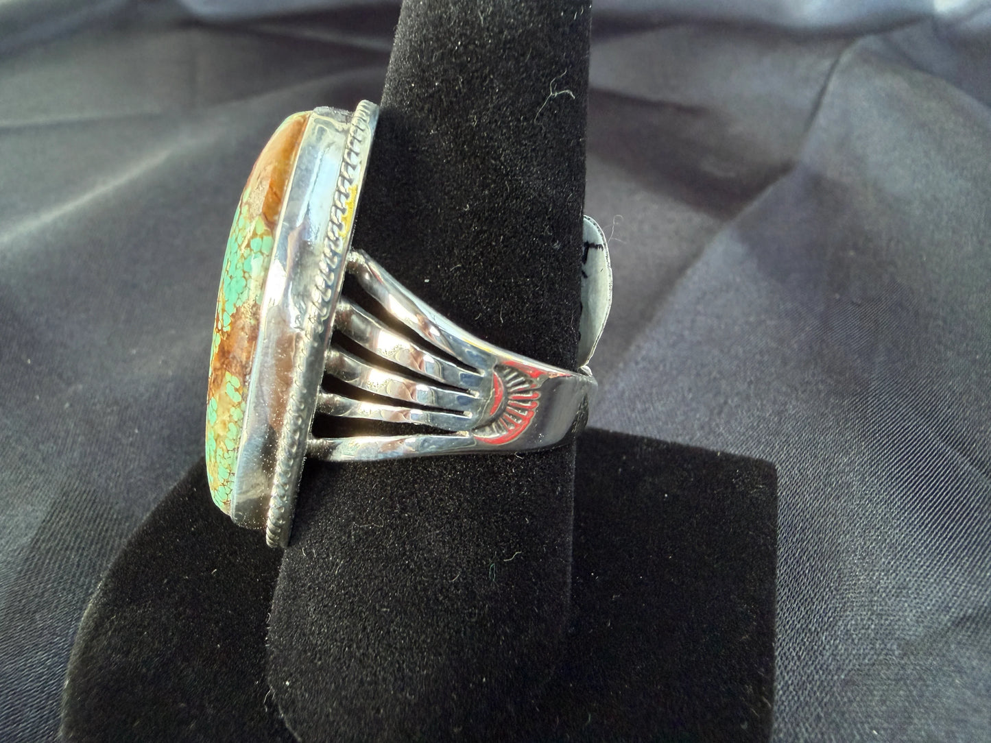 Turquoise/Sterling Silver Ring (Size 10 1/4)