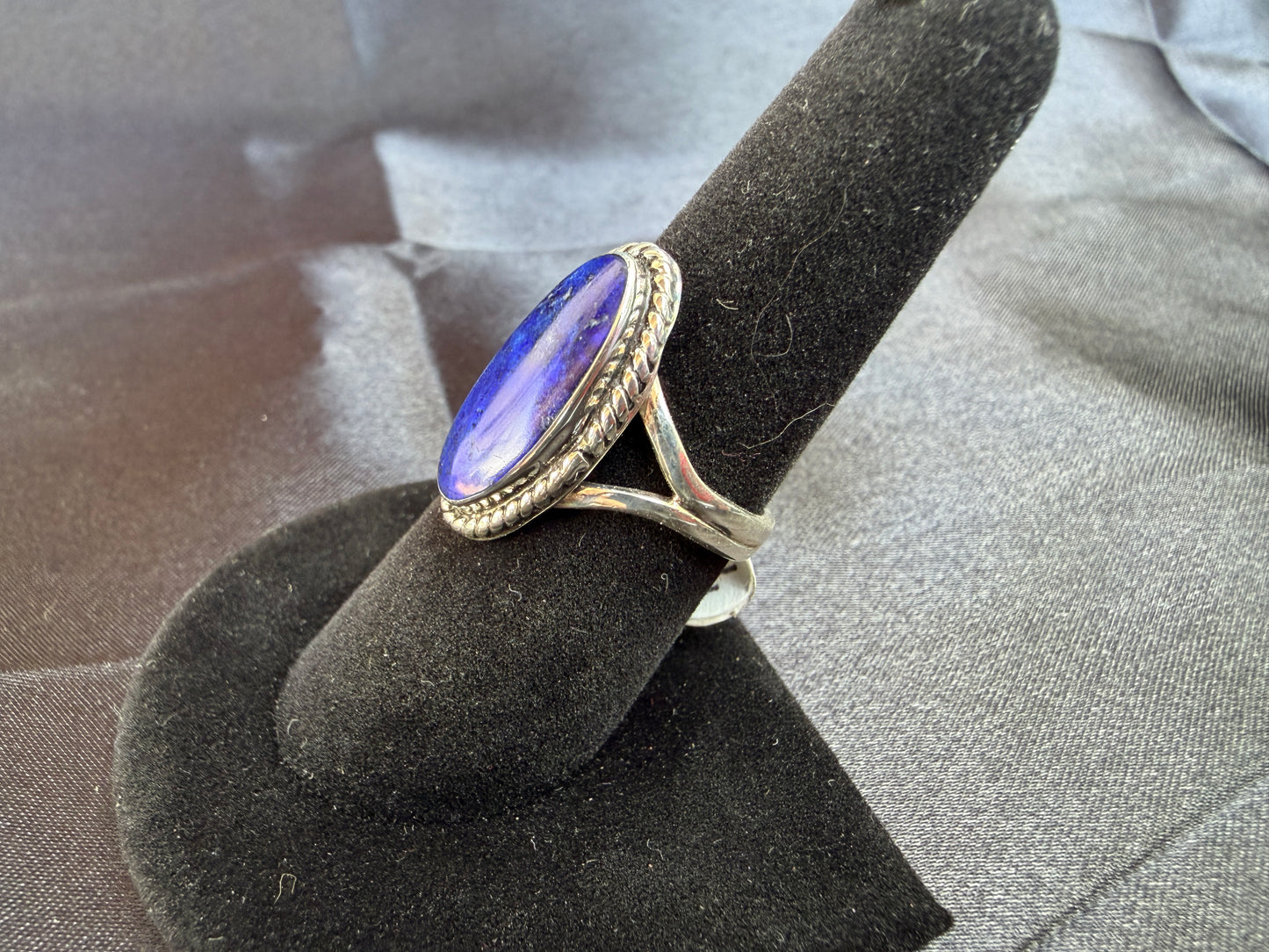 Lapis/Sterling Silver Ring (Size 7 3/4)