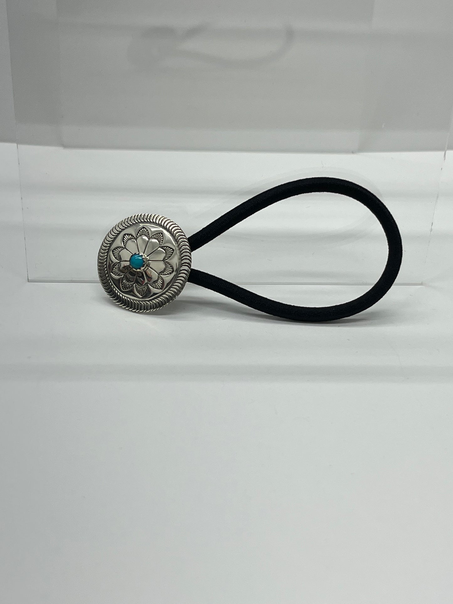 Sterling Silver and Turquoise Hair Tie