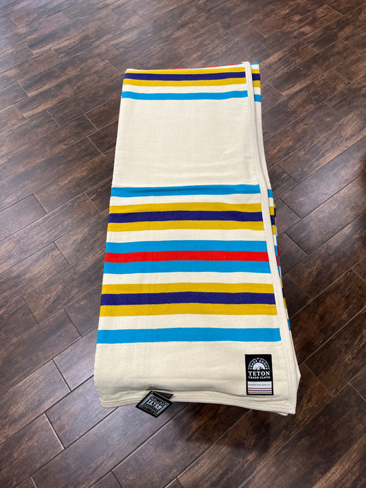 Teton Serape Blanket White