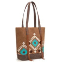 MW Embroidered Tote Brw