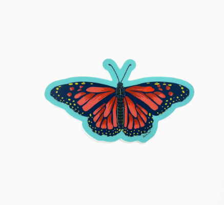 Monarch Butterfly Sticker 2"