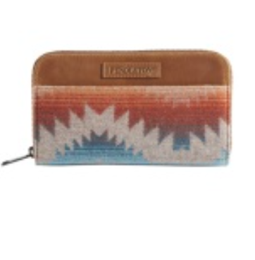 Pendleton Continental Zip Wallet; Sunset Pass Brown